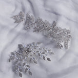 Zircon Hair Comb Silver Wedding Prom Crown