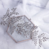 Zircon Hair Comb Silver Wedding Prom Crown