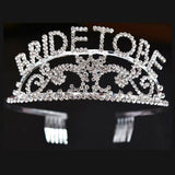 Bridal Crown Headdress Rhinestone Wedding Hair Comb