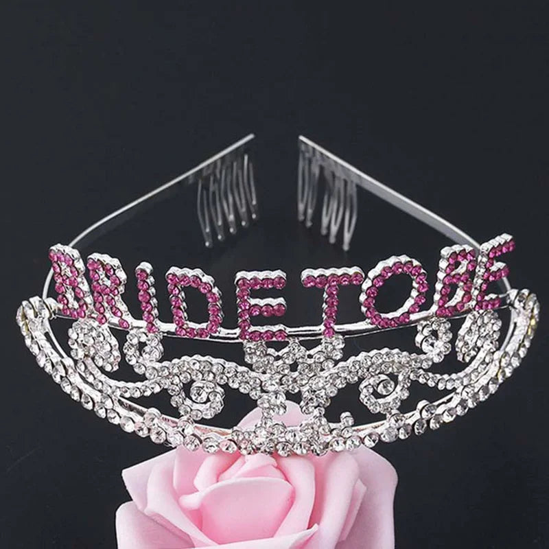 Bridal Crown Headdress Rhinestone Wedding Hair Comb