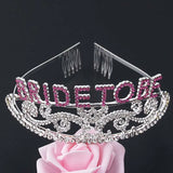 Bridal Crown Headdress Rhinestone Wedding Hair Comb