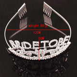 Bridal Crown Headdress Rhinestone Wedding Hair Comb