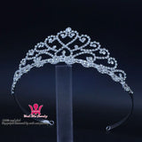Double Heart Rhinestone Crystal Headband