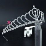 Rhinestone Crystal Flower Headband Crown