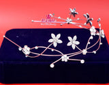 Alloy Bridal Headband with Hair Accessories
