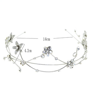 Alloy Bridal Headband with Hair Accessories