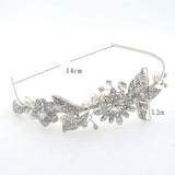 Alloy Bridal Headband with Hair Accessories
