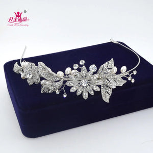 Alloy Bridal Headband with Hair Accessories