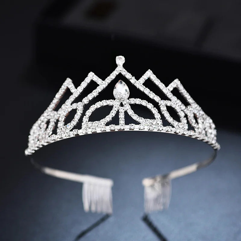 Rhinestone Tiara Wedding Crown Headband Crystal Hair Accessories
