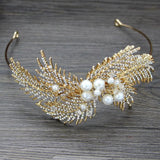 Bridal Wedding Crown Headdress Earring Set Retro Style