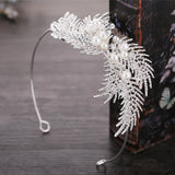 Bridal Wedding Crown Headdress Earring Set Retro Style