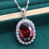 Bride 925 Silver Pendant Necklace Christmas Gift Wedding Jewelry
