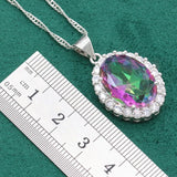 Bride 925 Silver Pendant Necklace Christmas Gift Wedding Jewelry