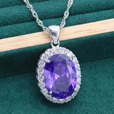 Bride 925 Silver Pendant Necklace Christmas Gift Wedding Jewelry