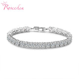 CZ Crystal Bangle Silver Bracelet for Women