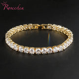 CZ Crystal Bangle Silver Bracelet for Women