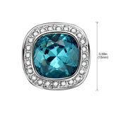 Top Crystal Clip Earrings Silver CZ Vintage Jewelry