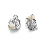 Top Crystal Clip Earrings Silver CZ Vintage Jewelry