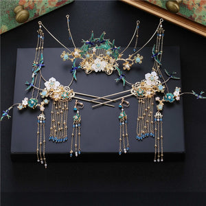 Chinese Tiara Dragon Phoenix Wedding Hair Jewelry