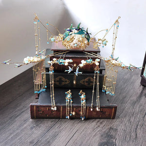 Chinese Tiara Dragon Phoenix Wedding Hair Jewelry