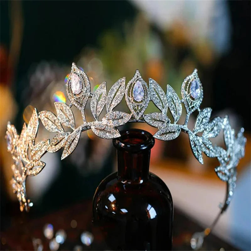 Zircon Rhinestone Bridesmaid Tiara Wedding Headband