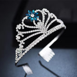 Bride Crystal Crown Headdress Wedding Hair Comb