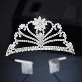 Bride Crystal Crown Headdress Wedding Hair Comb