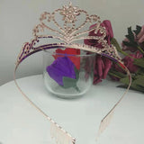 Bride Crystal Crown Headdress Wedding Hair Comb