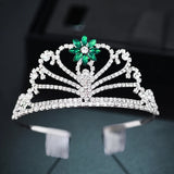 Bride Crystal Crown Headdress Wedding Hair Comb