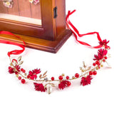 Bride Flower Crown Garland Headdress Hairband Weddings Hair Accessories