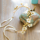 Bride Flower Crown Garland Headdress Hairband Weddings Hair Accessories