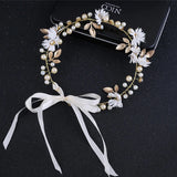 Bride Flower Crown Garland Headdress Hairband Weddings Hair Accessories
