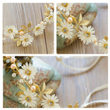 Bride Flower Crown Garland Headdress Hairband Weddings Hair Accessories