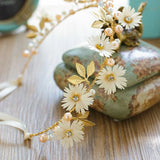 Bride Flower Crown Garland Headdress Hairband Weddings Hair Accessories