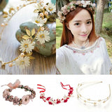 Bride Flower Hairband Crown Garland Headdress Wedding Garland