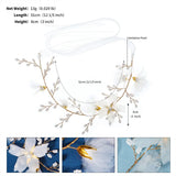 Bridal Flower Headband Tiara Ribbon Wedding Hair Jewelry