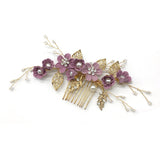 Bride Hair Accessories Hair Comb Pearl Flower Alloy Bride Wedding Headdress