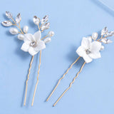Bridal Pearl Hair Comb Crown for Women Girls Wedding Headpiece