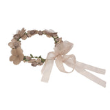 Bride Hair Wreath Flower Hairband Crown Wedding Garland Forehead Hair Band