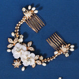 Floral Tiara Crown Princess Headpiece Wedding Headband