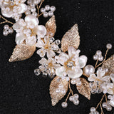 Floral Tiara Crown Princess Headpiece Wedding Headband