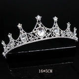 Bride Headdress Crystal Rhinestone Crown Tiaras Headband Wedding Hair Jewelry