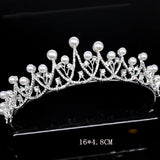 Bride Headdress Crystal Rhinestone Crown Tiaras Headband Wedding Hair Jewelry