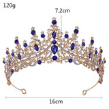 Bride Headdress Rhinestone Crown Tiaras Headband Wedding Hair Jewelry
