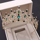 Bride Headdress Rhinestone Crown Tiaras Headband Wedding Hair Jewelry