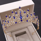 Bride Headdress Rhinestone Crown Tiaras Headband Wedding Hair Jewelry