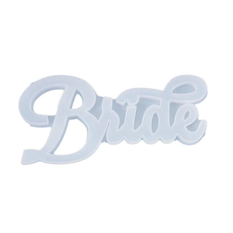 English Letters Words Decorations Casting Silicone Mould Resin Mold