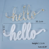 English Letters Words Decorations Casting Silicone Mould Resin Mold