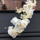 Bride Wedding Dress Headdress with Starry Sky Theme