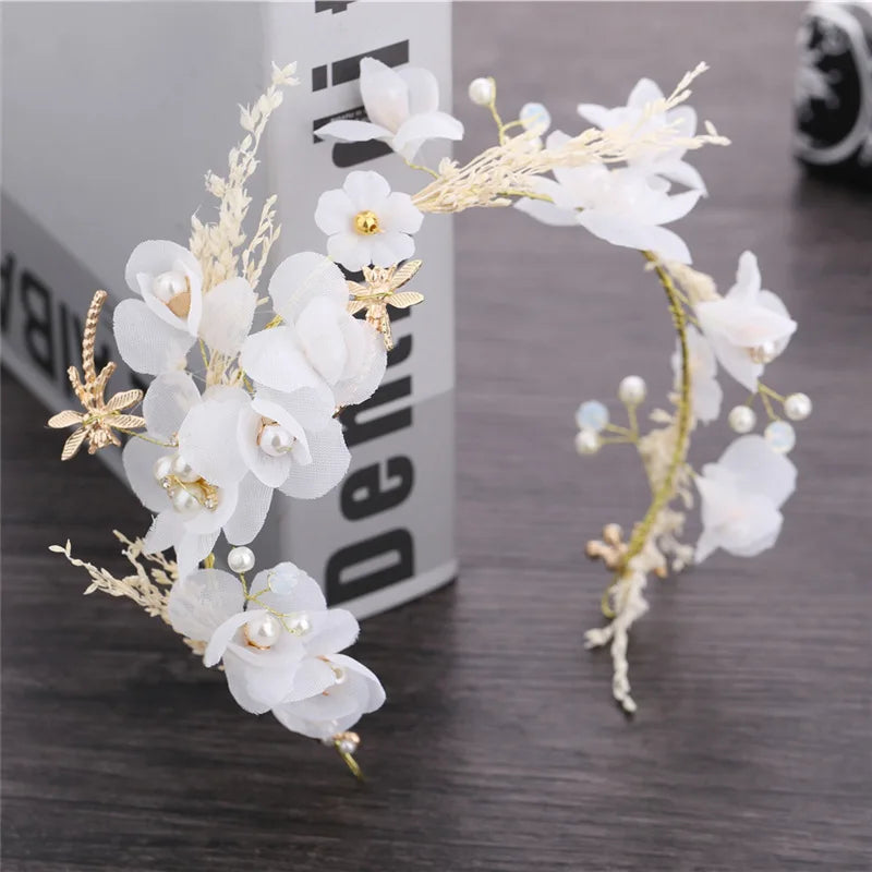 Bride Wedding Dress Headdress with Starry Sky Theme